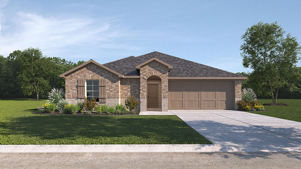 2229 150th Place Lubbock, TX 79423 - Photo 1 of 13 a front view of a house with a yard