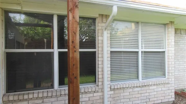 a view of a door of the house