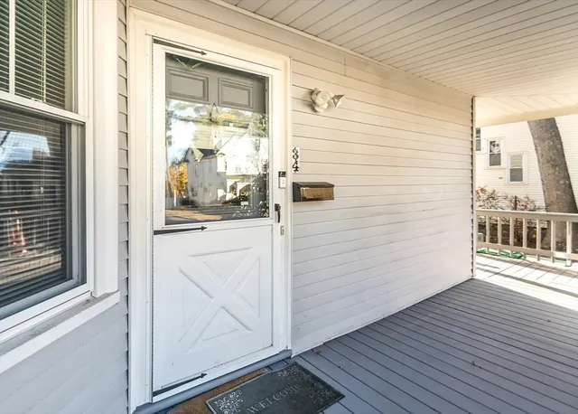 a view of front door