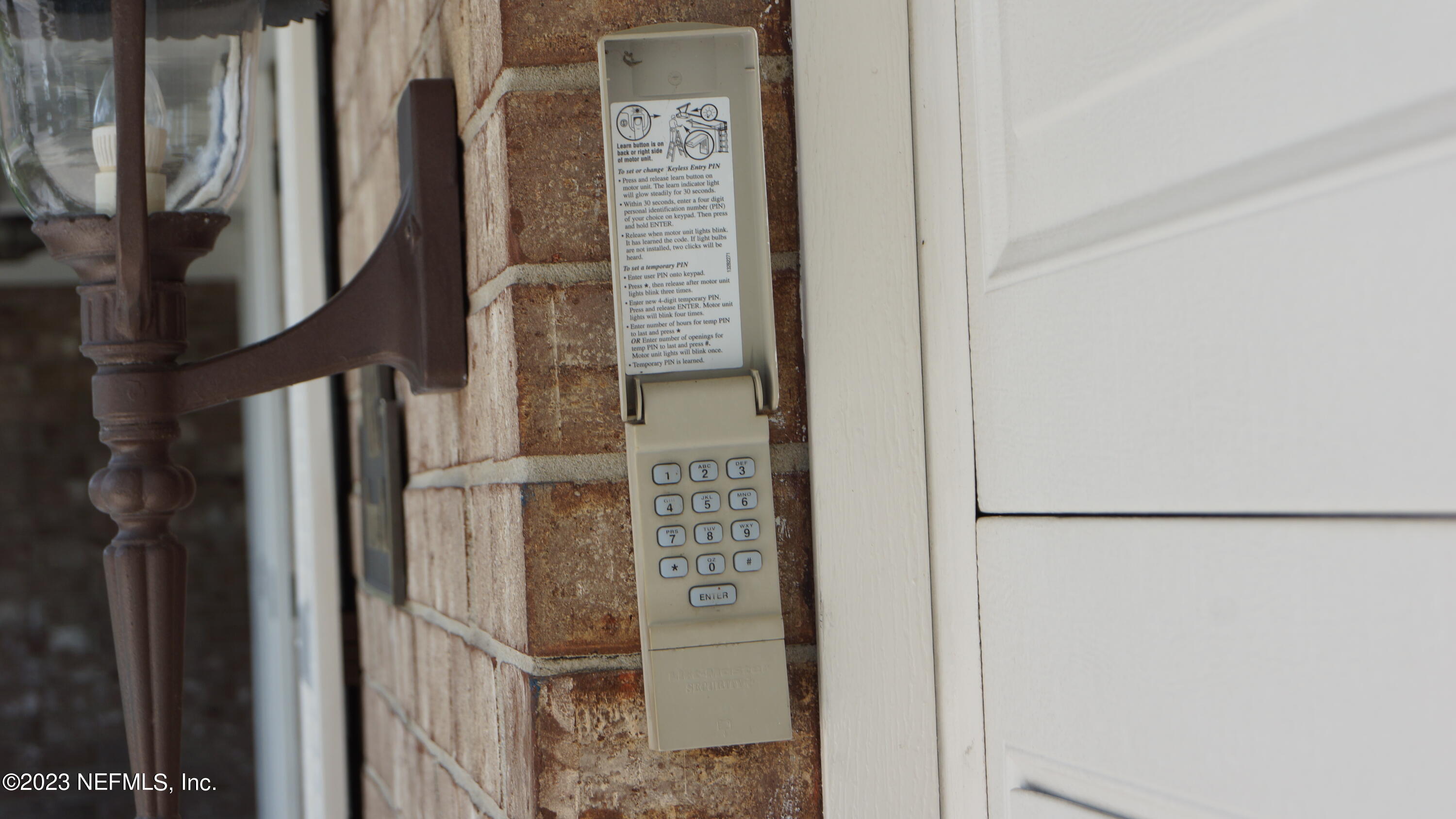 Garage code pad