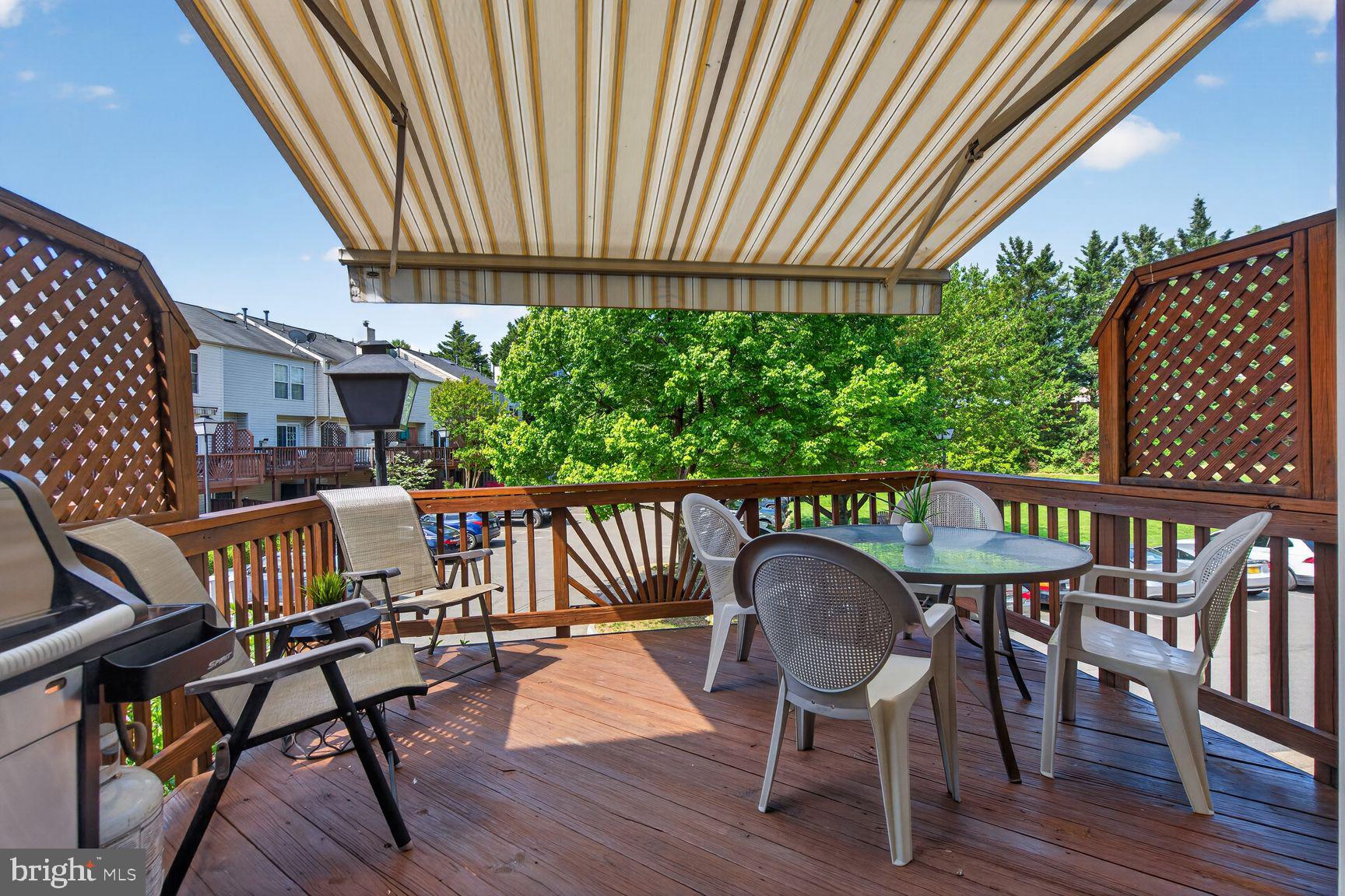 1343 Argall Place Alexandria, VA 22314 - Photo 23 of 35 Deck has a retractable awning with motor