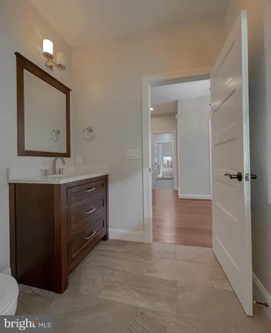 a view of a deck with a yard