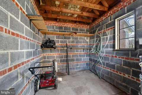 a view of storage and utility room