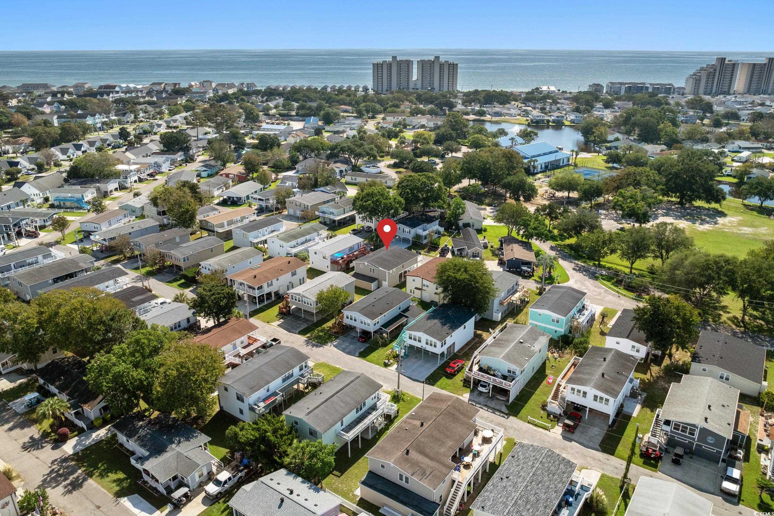 2003 Bittern Drive Myrtle Beach, SC 29575 - Photo 32 of 40 Drone / aerial view with a water view