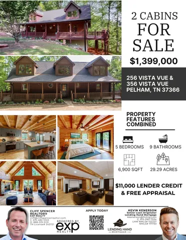 $1,349,000 | 256 Vista Vue Trail, Pelham, TN 37366