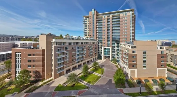 a front view of a building