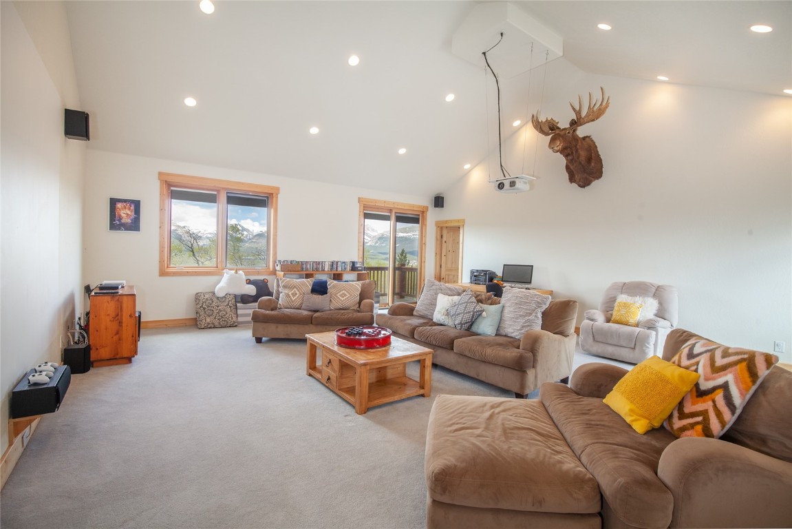 301 Polaris Road Fairplay, CO 80440 - Photo 17 of 35 a living room with furniture and a ceiling fan