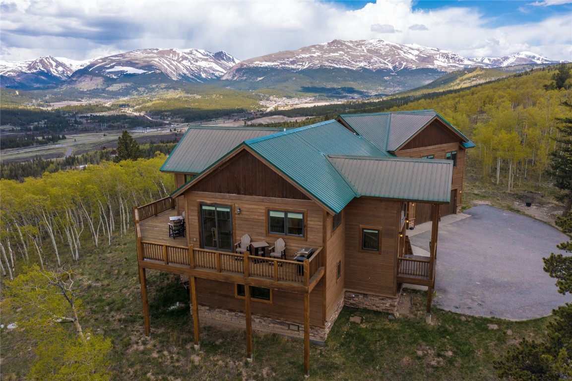 301 Polaris Road Fairplay, CO 80440 - Photo 32 of 35 an aerial view of a house with a mountain