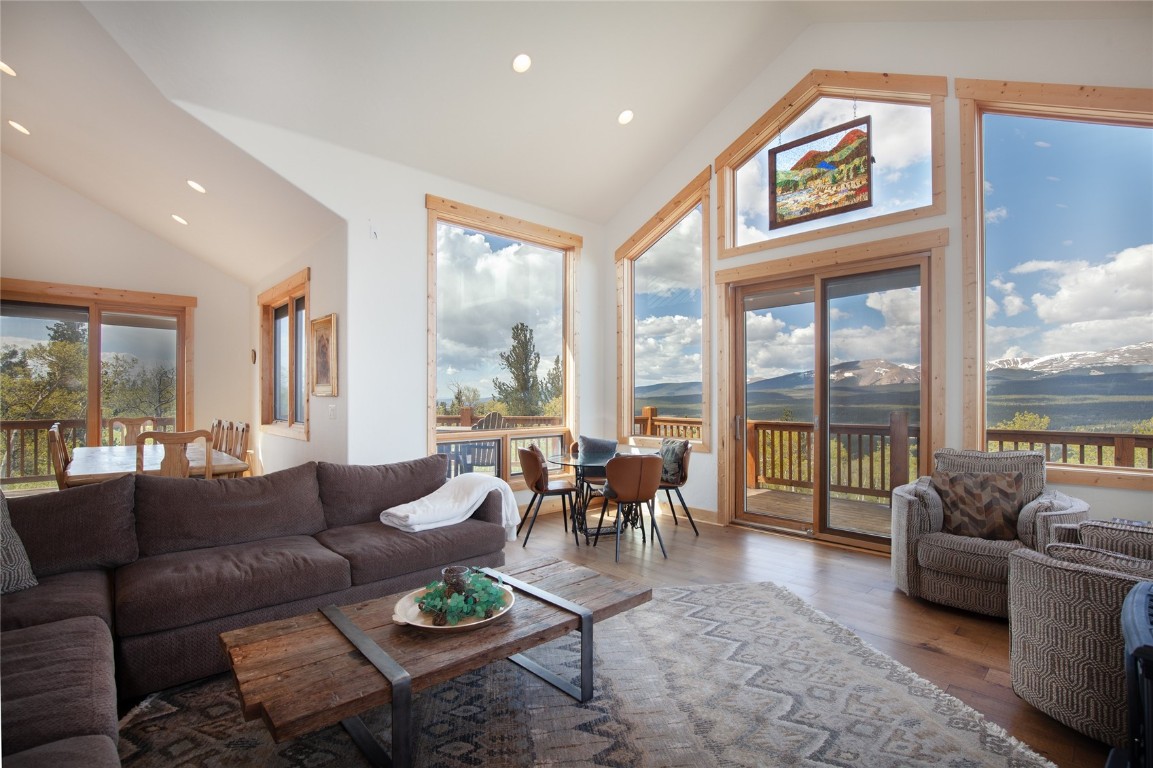 301 Polaris Road Fairplay, CO 80440 - Photo 6 of 35 a living room with furniture and a large window