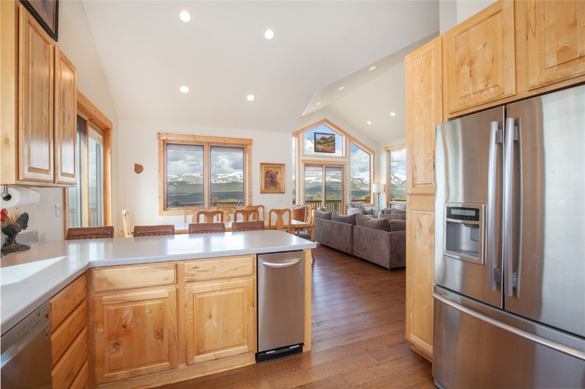 301 Polaris Road Fairplay, CO 80440 - Photo 10 of 35 a kitchen with counter top space and stainless steel appliances