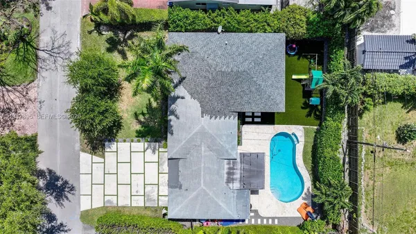 a view of a city with tall buildings in the background