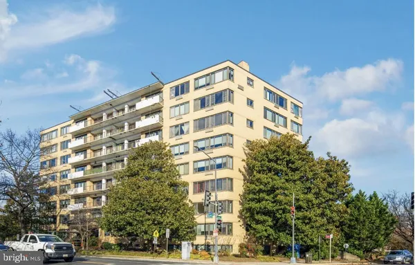 a front view of a building