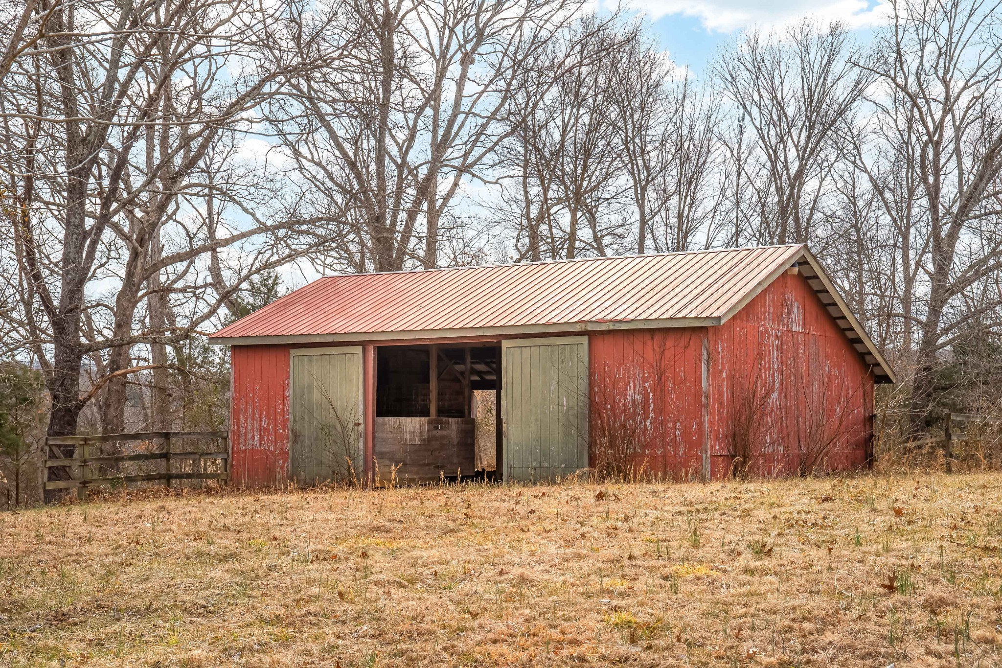 6040 New Cut Road Springfield, TN 37172 - Photo 33 of 37 a backyard of house with large trees
