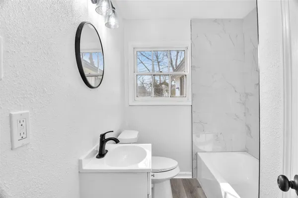 a view of a bathroom from a bathroom