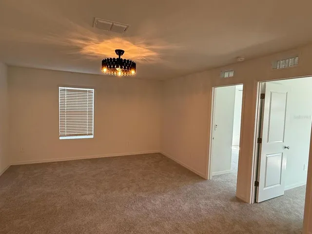 a window in an empty room