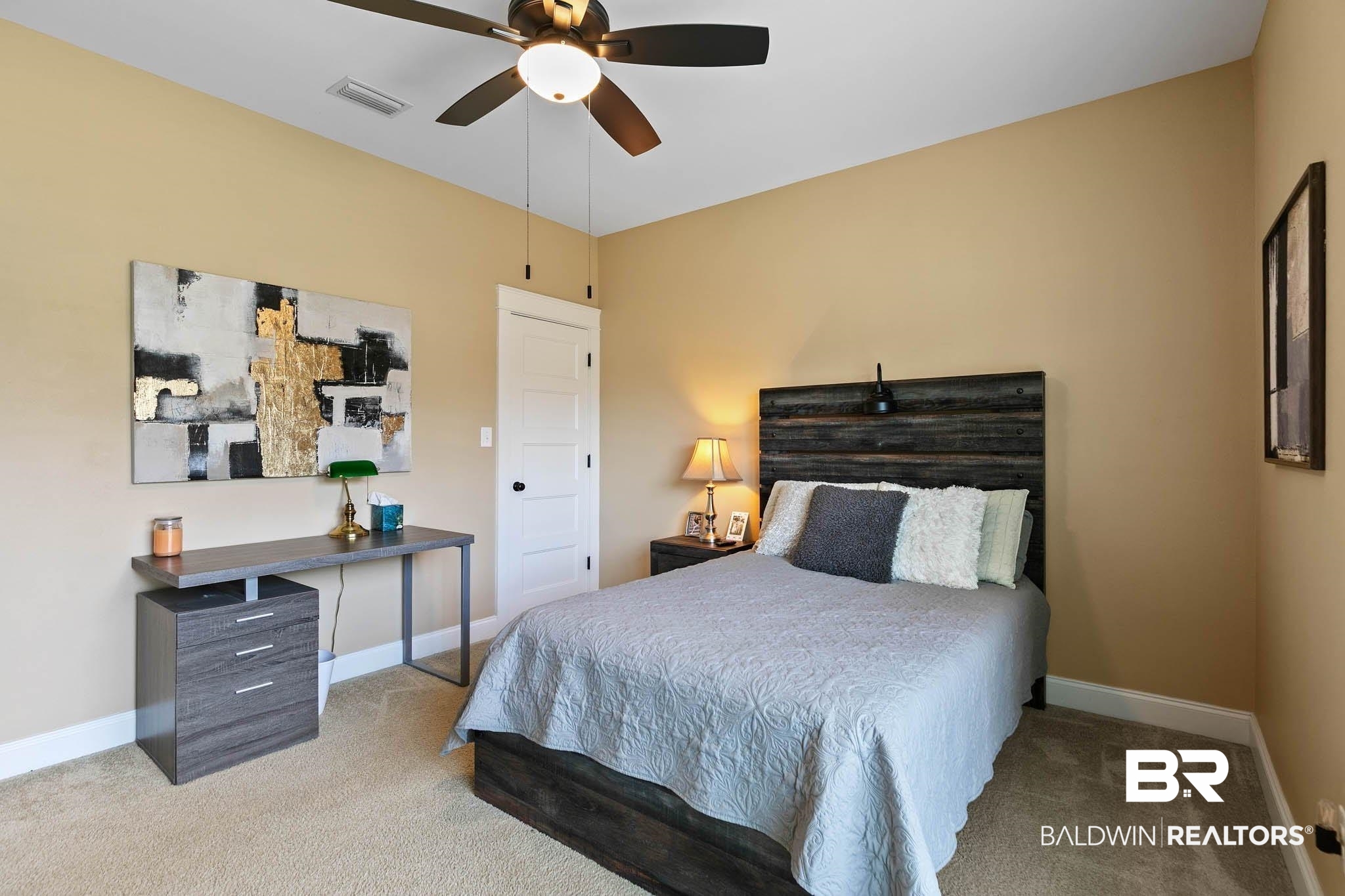 19740 Bunker Loop Fairhope, AL 36532 - Photo 27 of 33 Carpeted bedroom featuring baseboards and ceiling fan