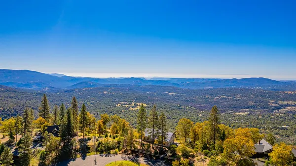 a view of city and mountain