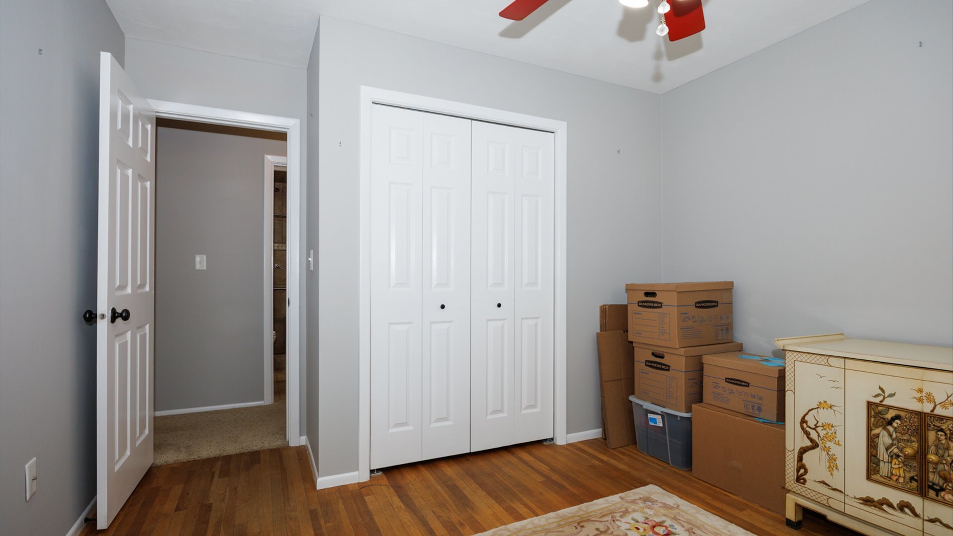 407 Tilden Place Normal, IL 61761 - Photo 21 of 49 a view of a storage & utility room with closet wooden floor