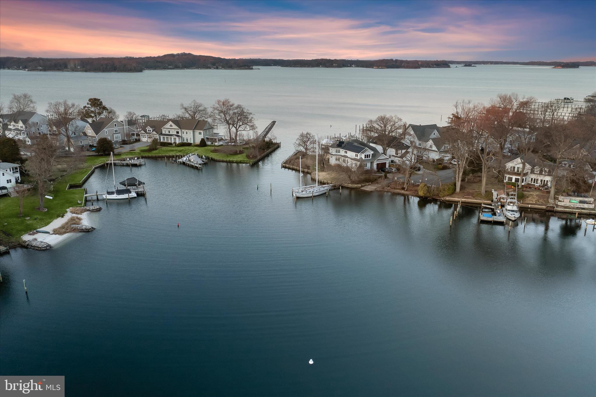 854 Imperial Road Arnold, MD 21012 - Photo 24 of 26 Twilight Aerial