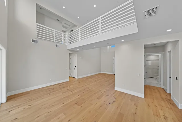 wooden floor in an empty room with wooden floor