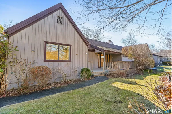 a backyard of a house