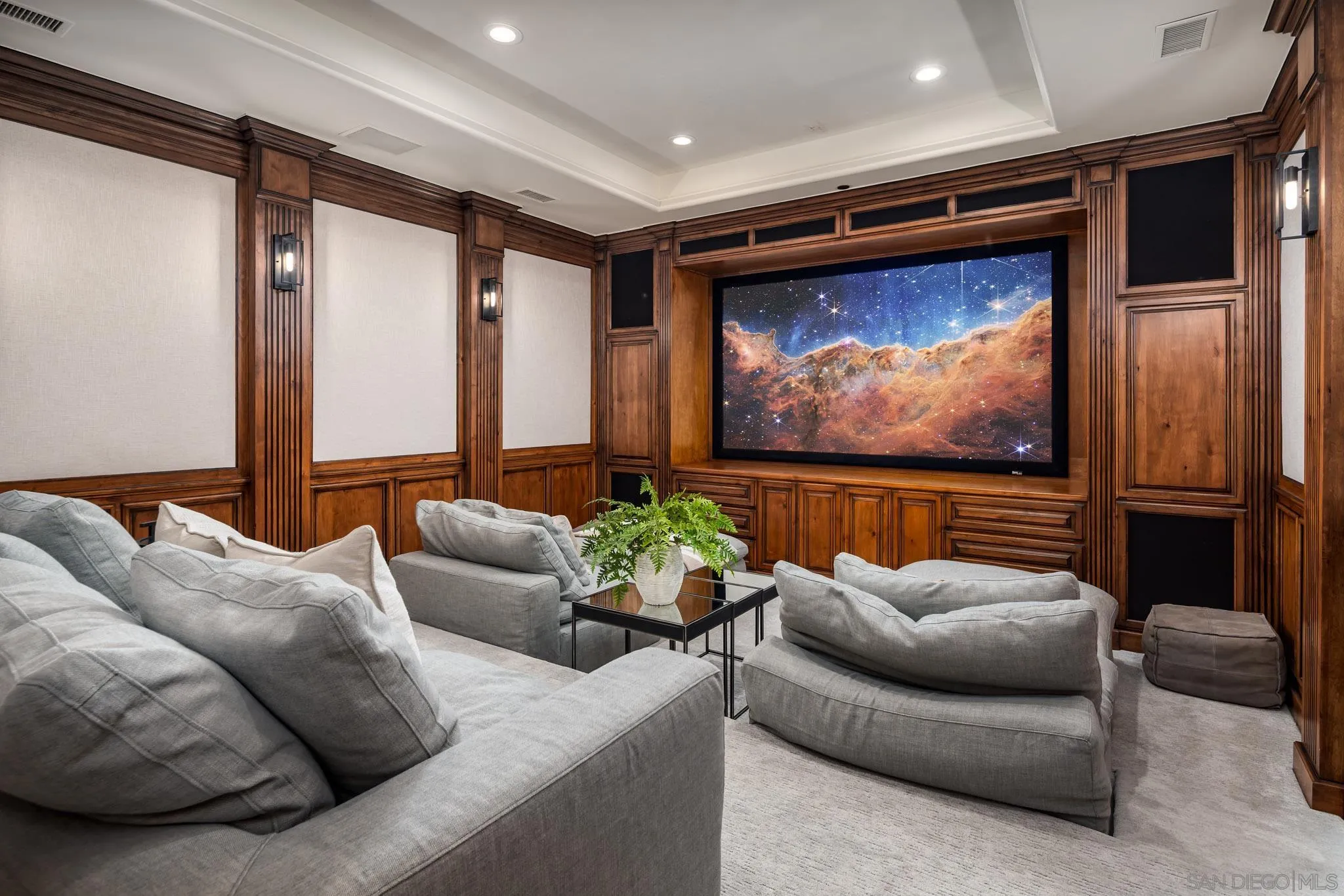8415 Run Of The Knolls Court San Diego, CA 92127 - Photo 11 of 39 a living room with furniture and a flat screen tv