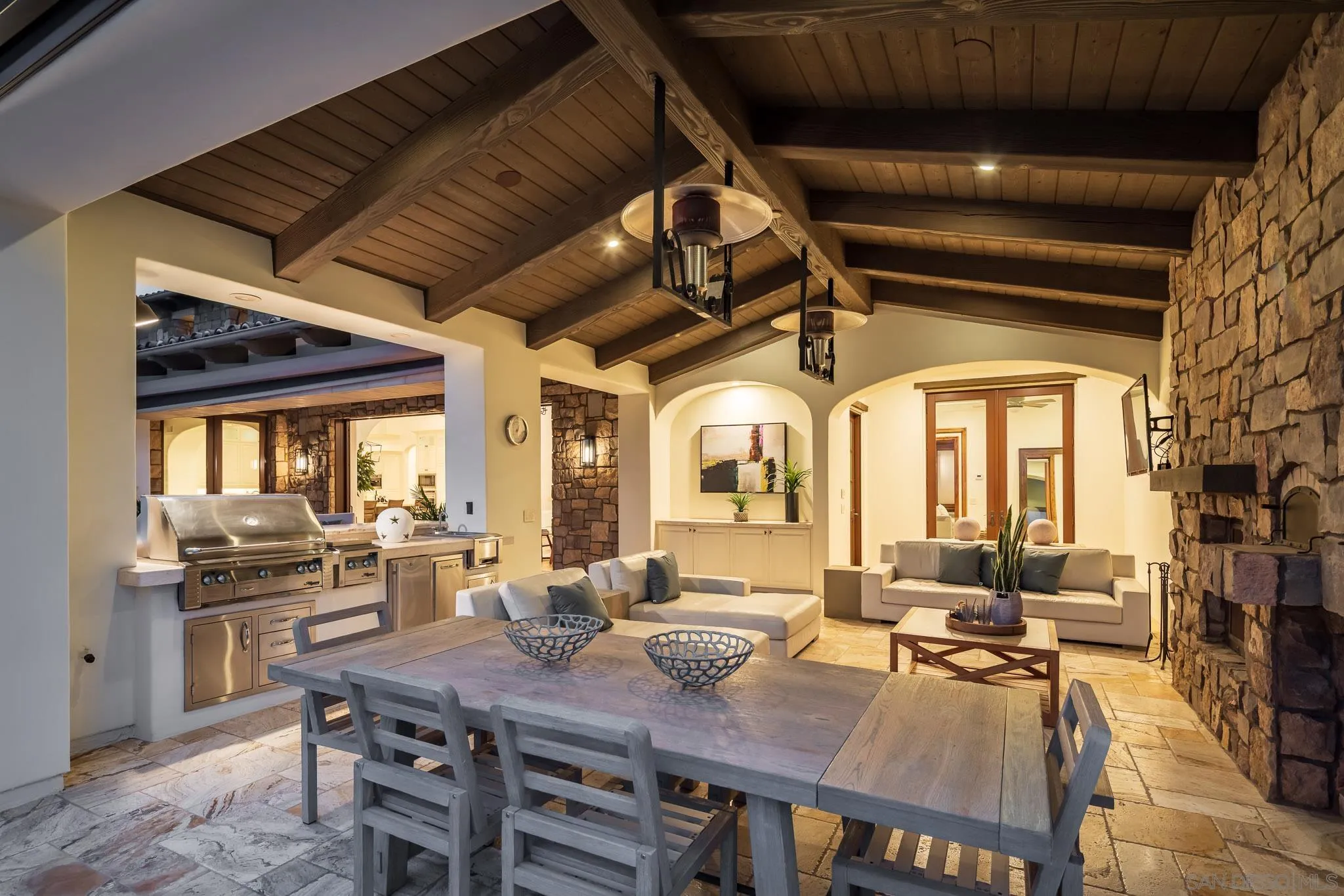 8415 Run Of The Knolls Court San Diego, CA 92127 - Photo 20 of 39 a view of a dining room with furniture window and outside view