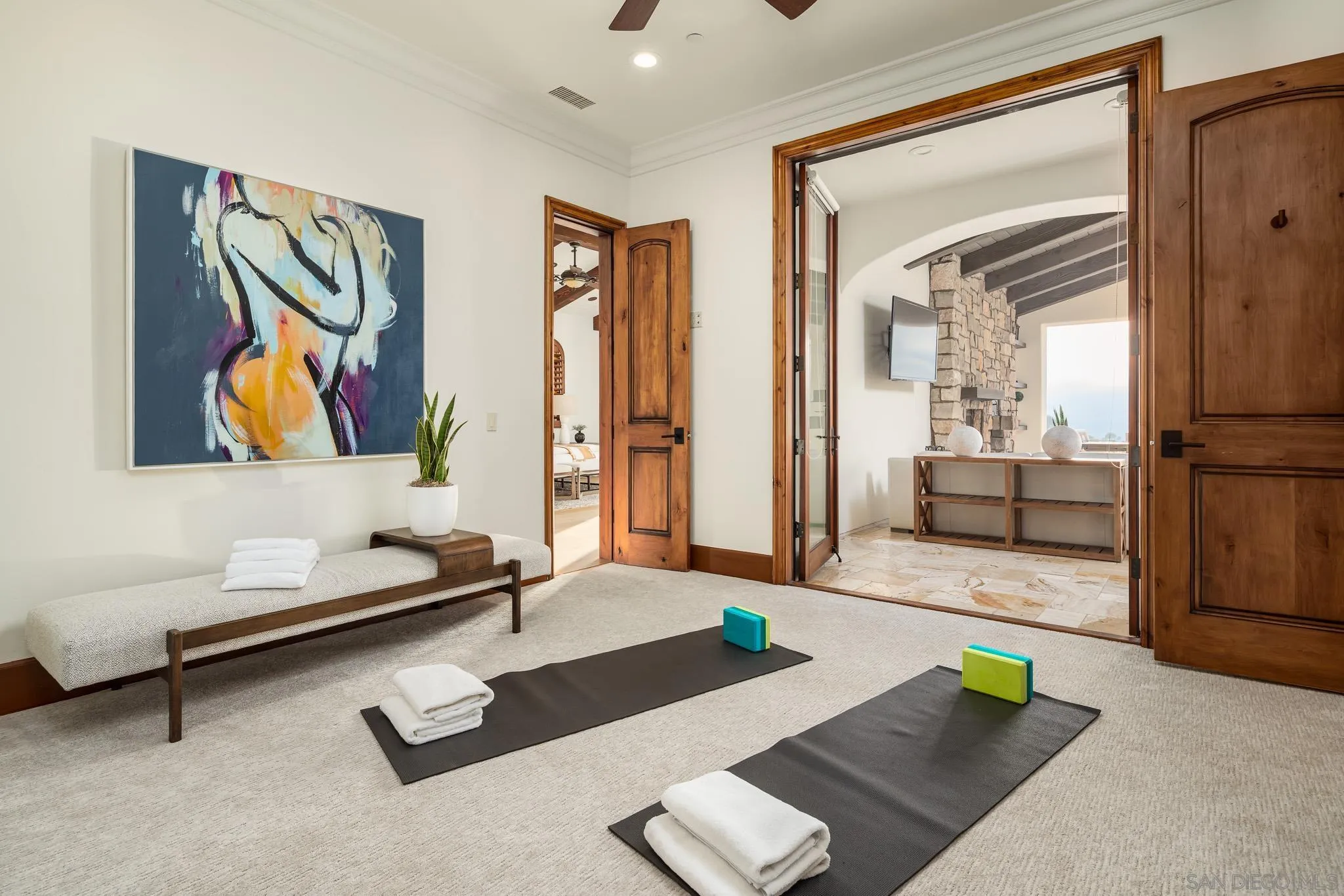 8415 Run Of The Knolls Court San Diego, CA 92127 - Photo 28 of 39 a living room with furniture and wall painting