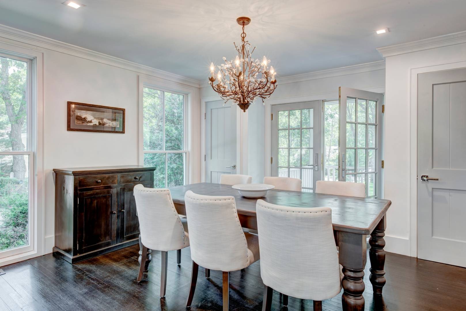 26 Wireless Road East Hampton, NY 11937 - Photo 5 of 13 a view of a dining room with furniture window and wooden floor