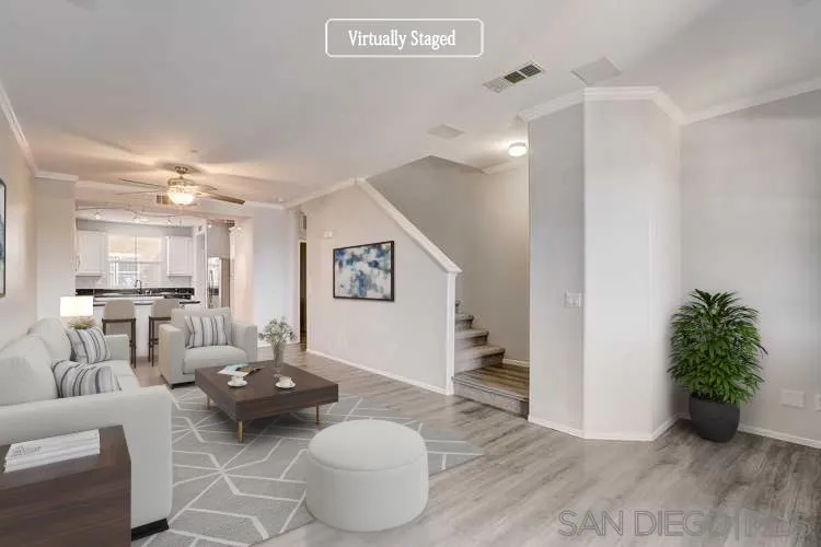 10225 Daybreak Lane, Unit 2 Santee, CA 92071 - Photo 2 of 20 a living room with furniture and a potted plant