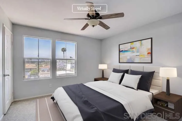 10225 Daybreak Lane, Unit 2 Santee, CA 92071 - Photo 3 of 20 a bedroom with a bed and a painting on the wall