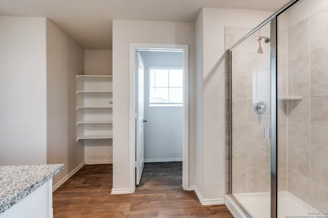 a view of closet area