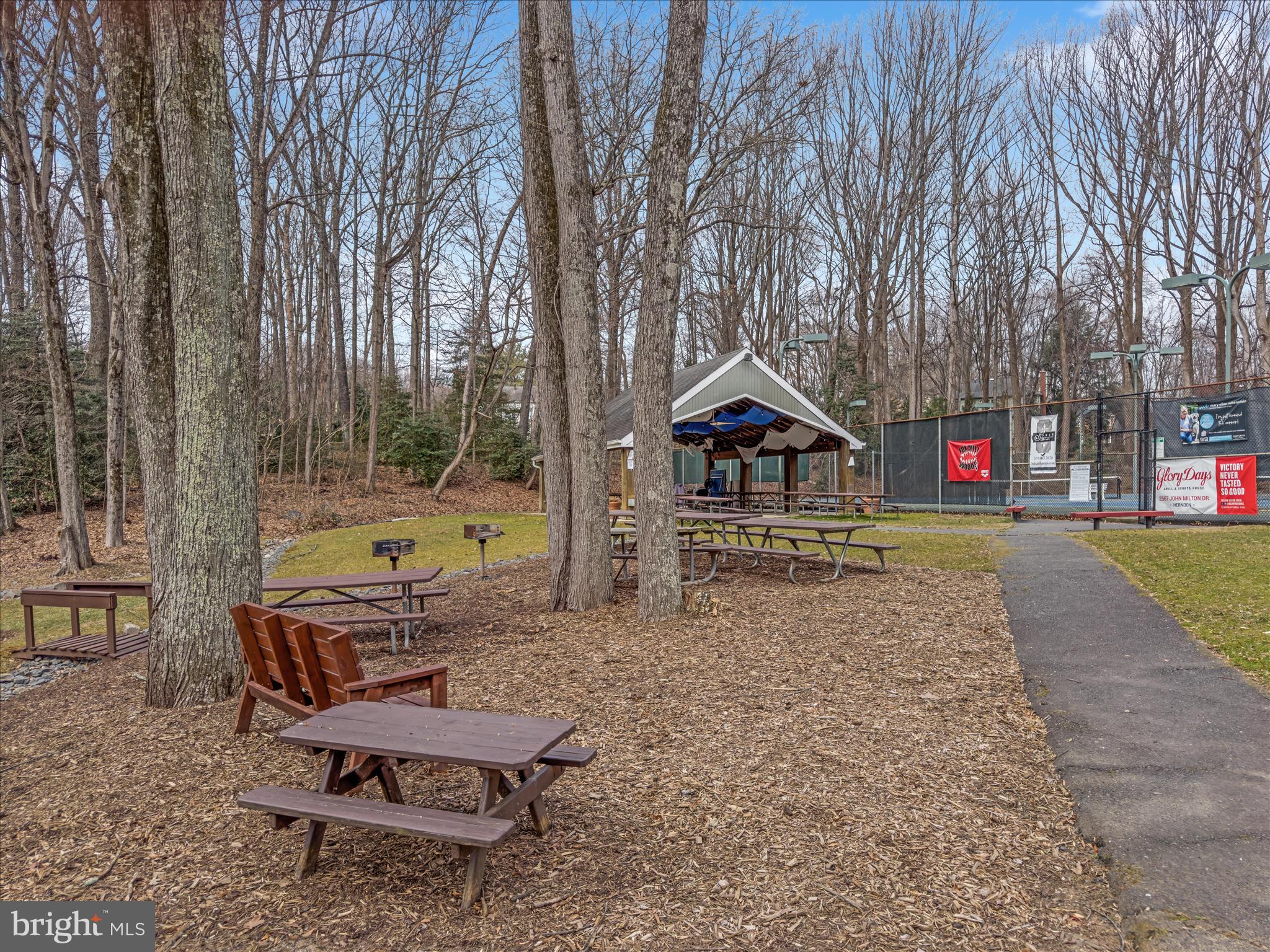 11922 Blue Spruce Road Reston, VA 20191 - Photo 55 of 65 a small garden with trees in the background