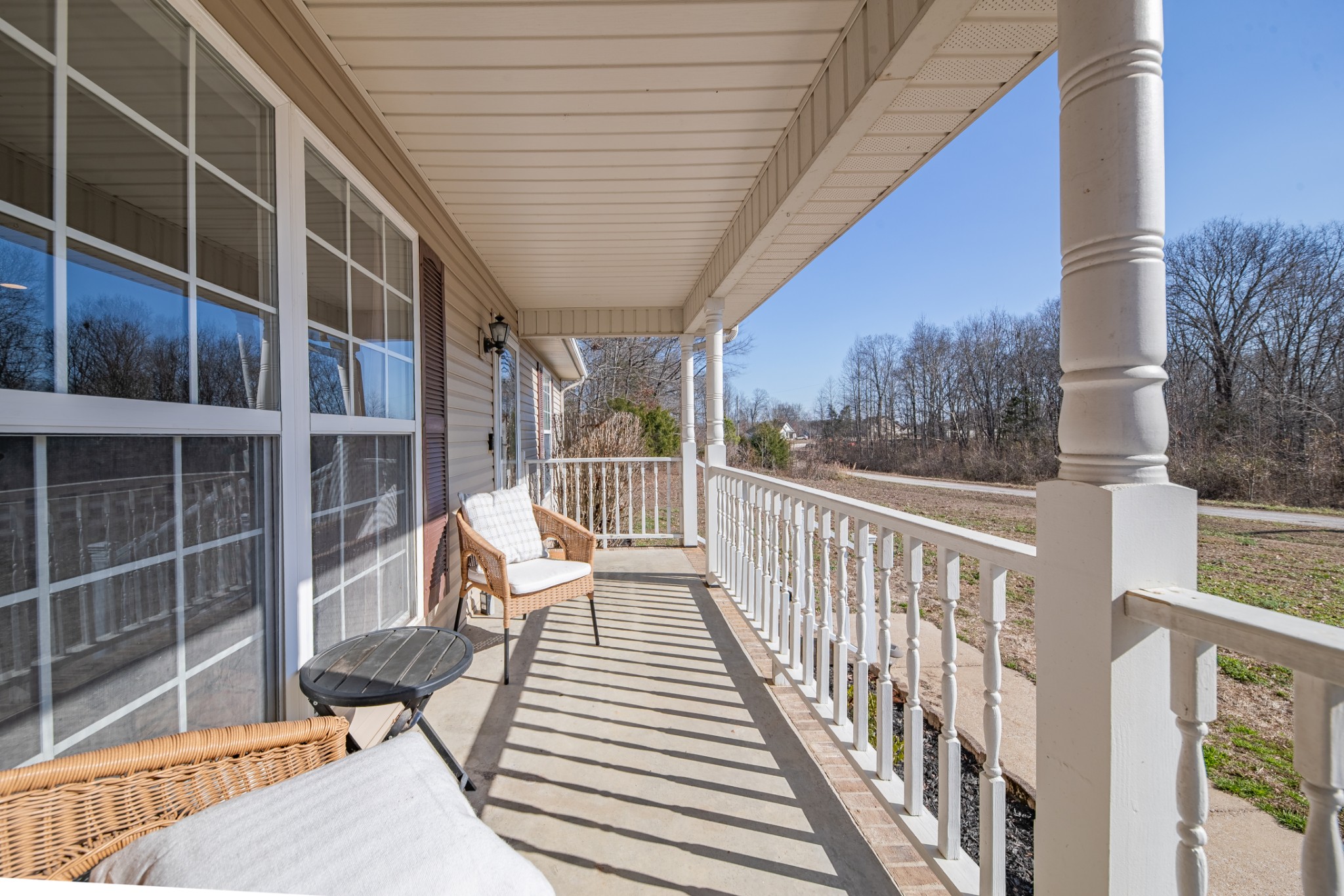 129 Poling Drive Pulaski, TN 38478 - Photo 31 of 67 a view of balcony with wooden floor and fence and windows