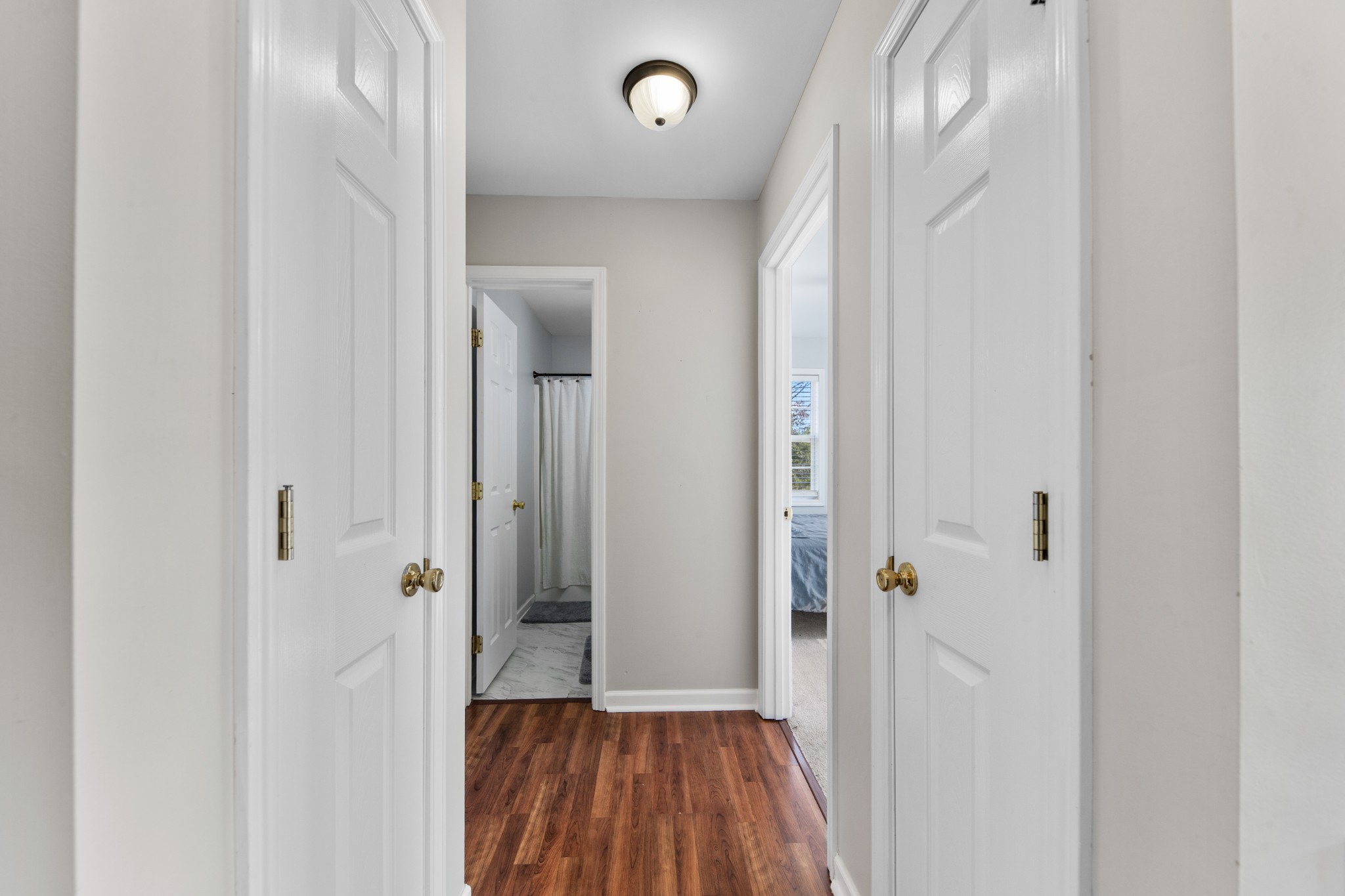 129 Poling Drive Pulaski, TN 38478 - Photo 61 of 67 a view of a hallway with wooden floor