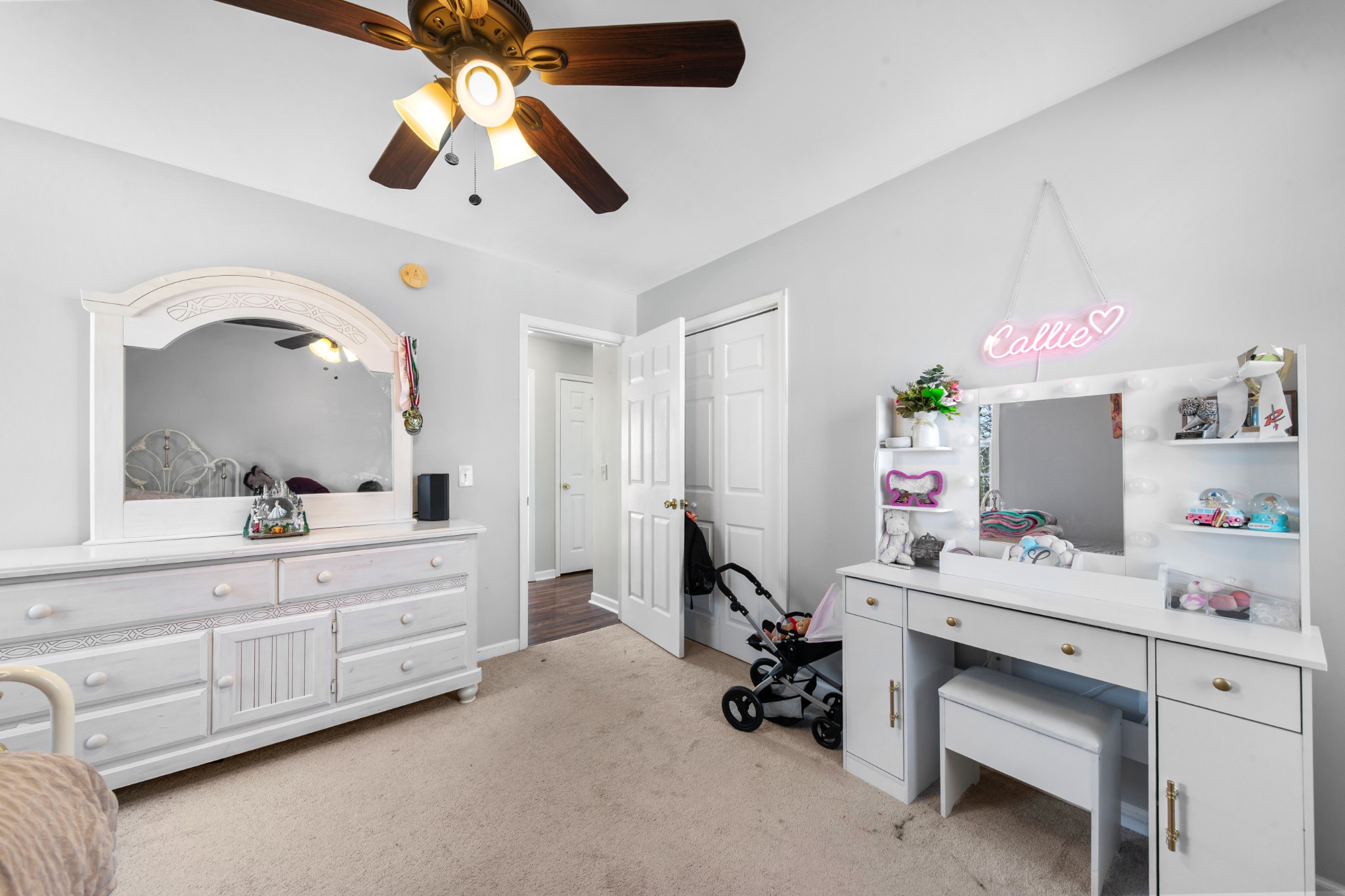 129 Poling Drive Pulaski, TN 38478 - Photo 64 of 67 a bedroom with a bed and a chandelier