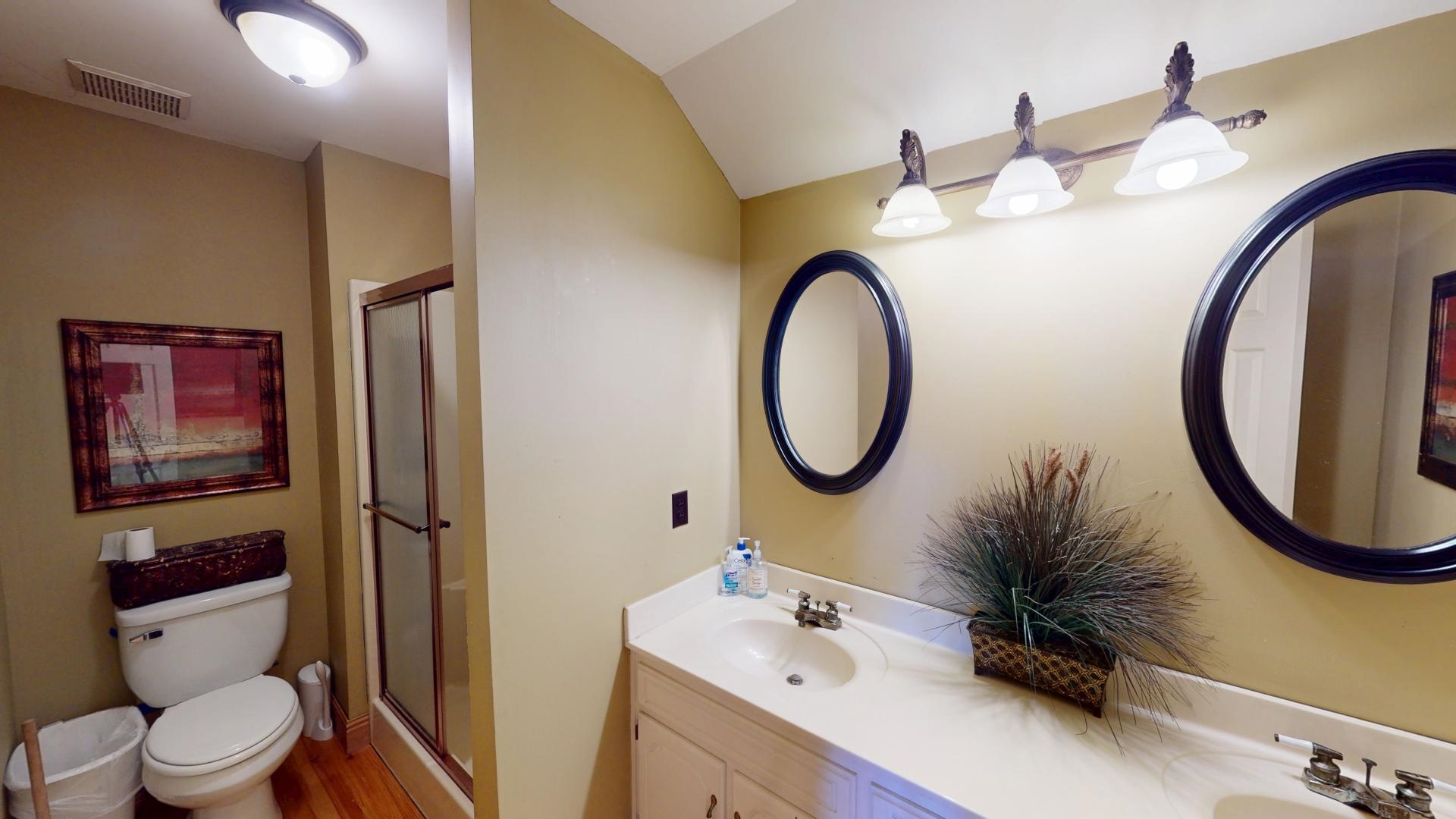 19 Beach Drive Iuka, MS 38852 - Photo 18 of 40 a bathroom with a toilet a sink and a mirror
