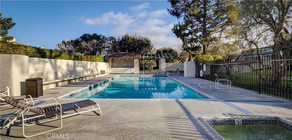 5 Cypress Way Rolling Hills Estates, CA 90274 - Photo 13 of 45 a view of a patio with swimming pool table and chairs