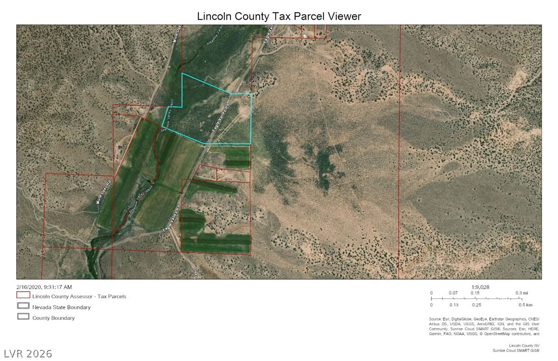 Eagle Valley Road Pioche, NV 89043 - Photo 15 of 15 Map of property location with property boundaries highlighted
