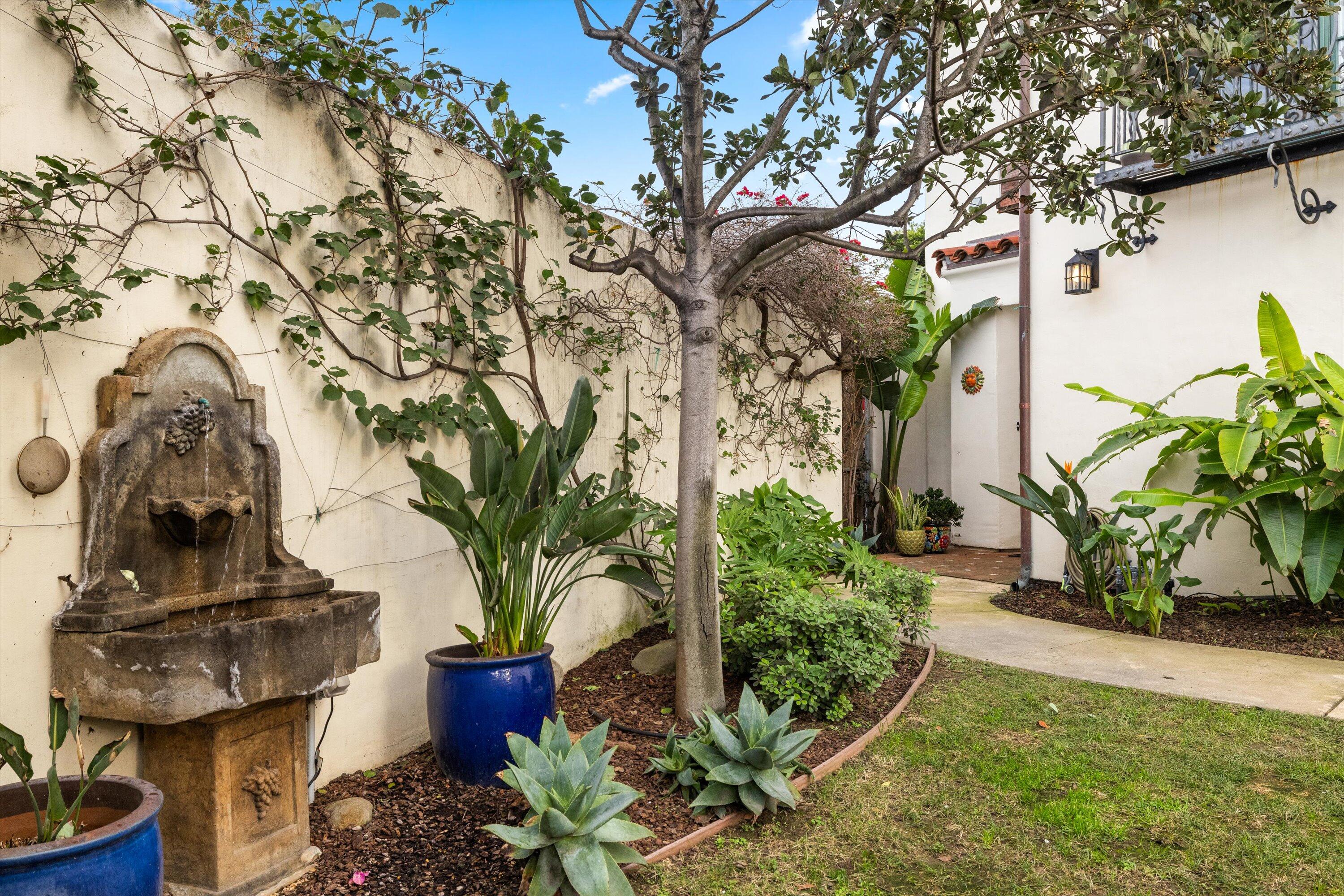 220 Santa Barbara Street, Unit D Santa Barbara, CA 93101 - Photo 15 of 18 private yard garden area