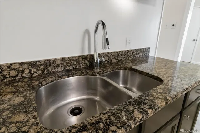 a close view of sink and tap