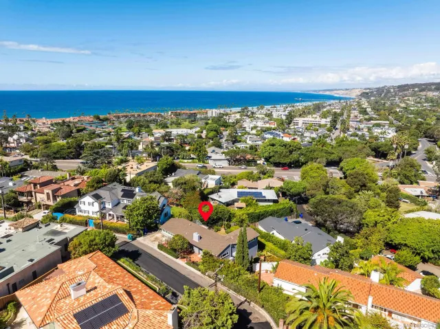 an aerial view of multiple house