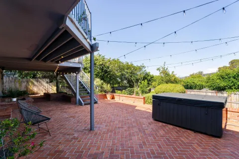 a view of a patio