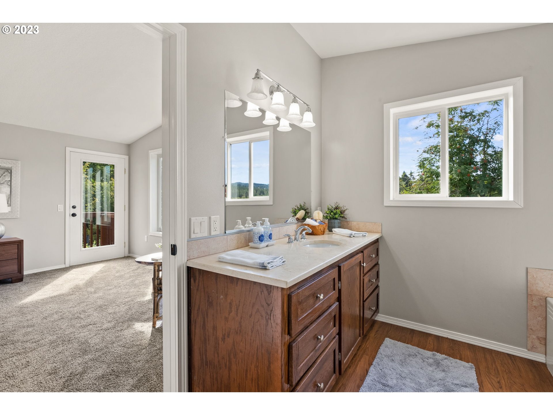 31170 Southwest Firdale Road Cornelius, OR 97113 - Photo 16 of 46 a bathroom with a sink and a mirror