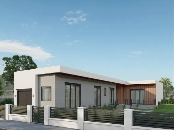 a front view of a house