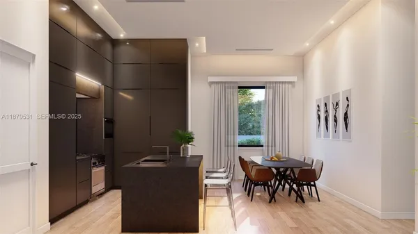 a view of a livingroom with furniture window and wooden floor