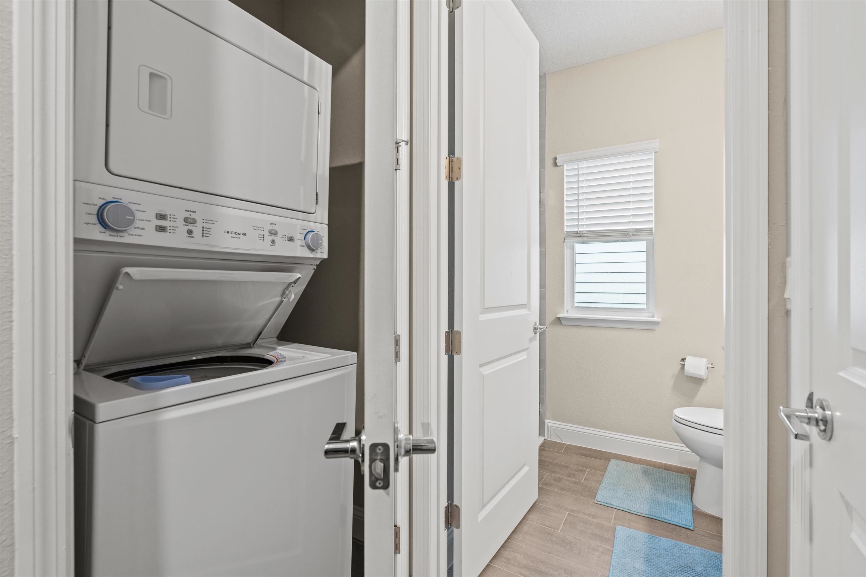 366 Varner Way St. Augustine, FL 32092 - Photo 24 of 50 a view of bathroom with a window dryer and washer