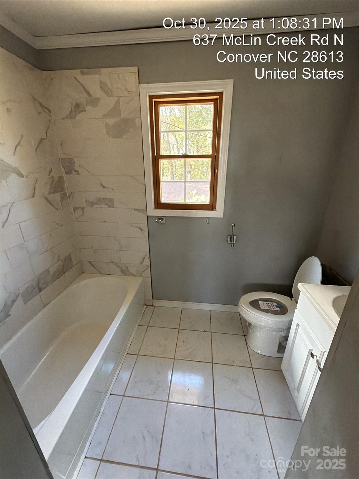 637 McLin Creek Road North Conover, NC 28613 - Photo 11 of 13 a bathroom with a bathtub toilet and sink