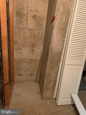 a view of a room with storage