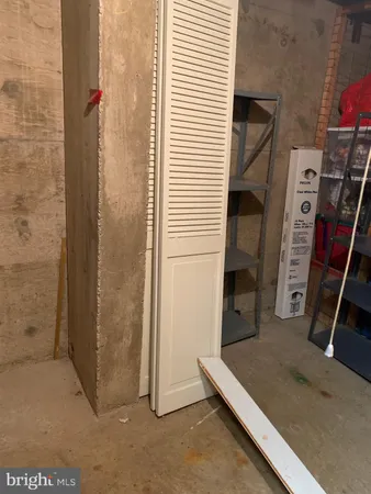 a view of storage and utility room